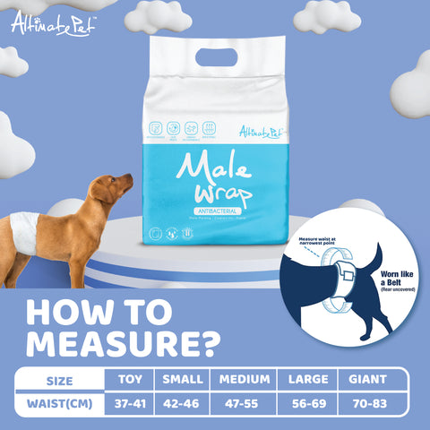 Altimate Pet Male Wrap | Male Dogs