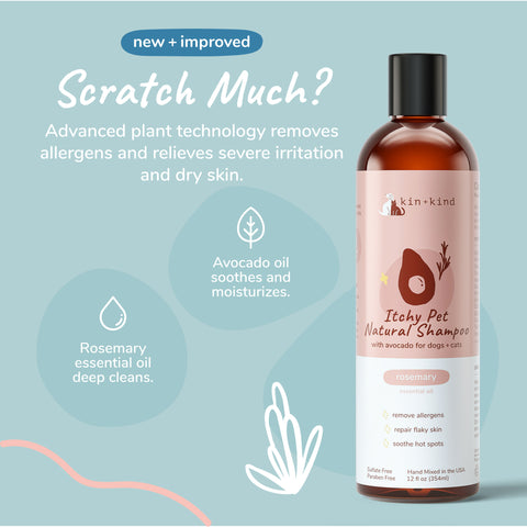 kin+kind Itchy Pet Natural Shampoo (Rosemary & Peppermint)