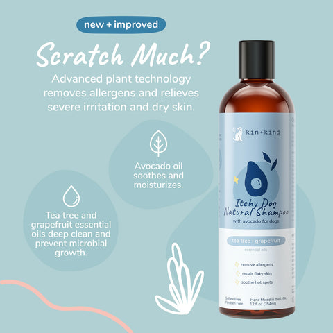 kin+kind Itchy Dog Natural Shampoo (Tea Tree & Grapefruit)