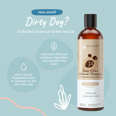 kin+kind Deep Clean Natural Shampoo (Almond & Vanilla)