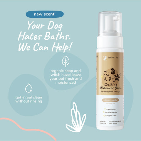 kin+kind Waterless Shampoo - Soothing (Almond & Vanilla)