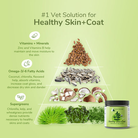 kin+kind Organic Supplement - Healthy Skin & Coat