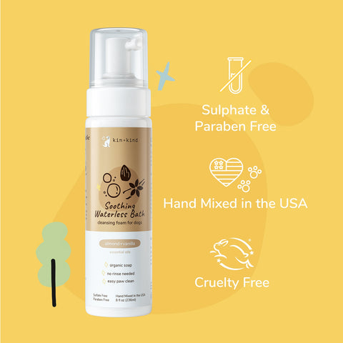 kin+kind Waterless Shampoo - Soothing (Almond & Vanilla)