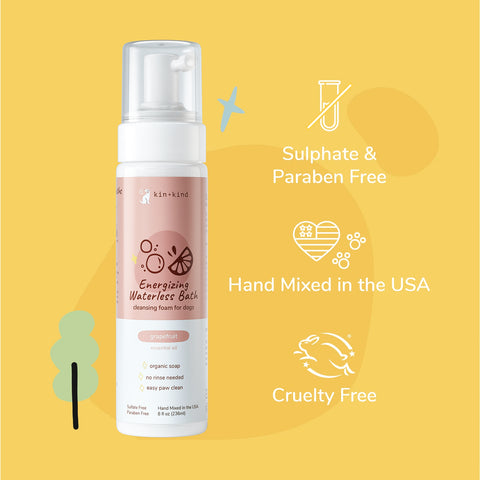 kin+kind Waterless Shampoo - Energizing (Grapefruit)
