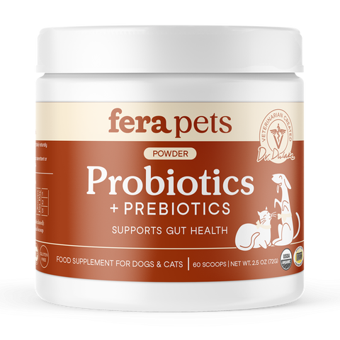 Fera Pets Organic USDA Probiotics + Prebiotics | Powder