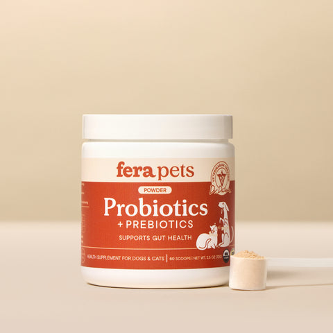 Fera Pets Organic USDA Probiotics + Prebiotics | Powder