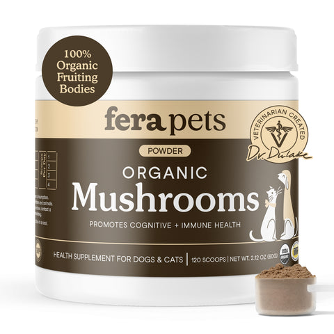 Fera Pets Organic Mushroom Blend for Immune Support