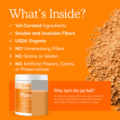 Fera Pets Organic Pumpkin Plus Fiber Support