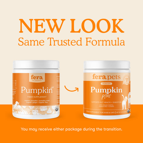 Fera Pets Organic Pumpkin Plus Fiber Support