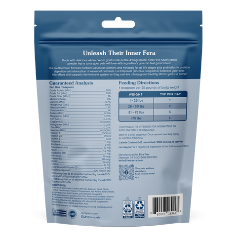 Fera Pets Goat Milk Topper | Multivitamin