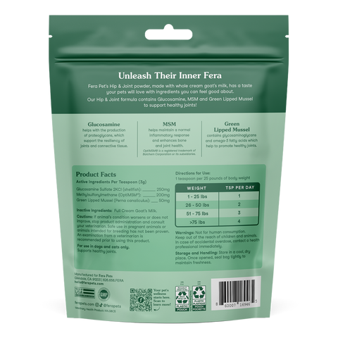 Fera Pets Goat Milk Topper | Hip & Joint