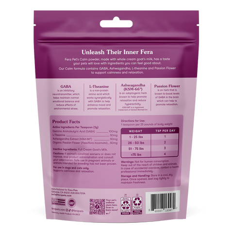 Fera Pets Goat Milk Topper | Calm