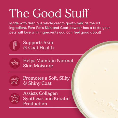 Fera Pets Goat Milk Topper | Skin & Coat