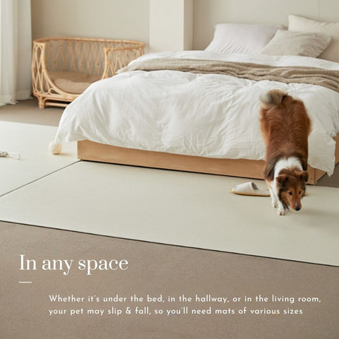 Barky Premium Pet Anti Slip Mat | Beige