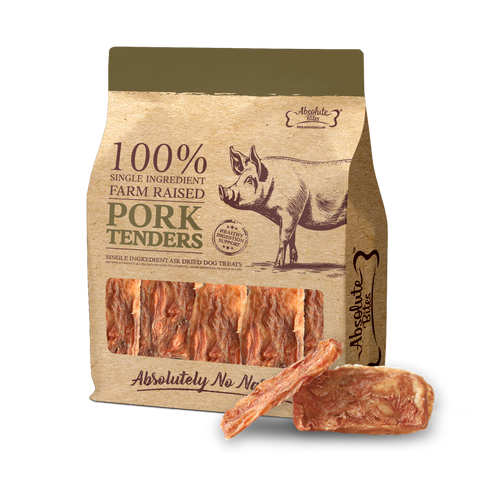 Absolute Bites® Single Ingredient Air Dried Treats | Farm Raised Pork Tenders