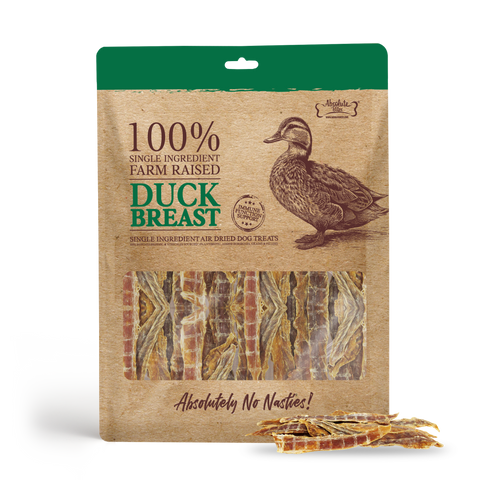 Absolute Bites® Single Ingredient Air Dried Treats | Farm Raised Duck Breast