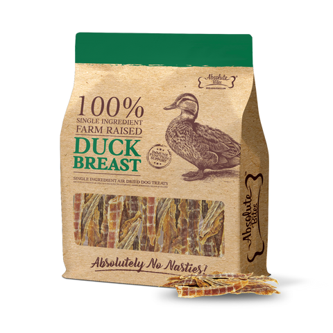 Absolute Bites® Single Ingredient Air Dried Treats | Farm Raised Duck Breast
