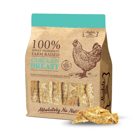 Absolute Bites® Single Ingredient Air Dried Treats | Farm Raised Chicken Breast