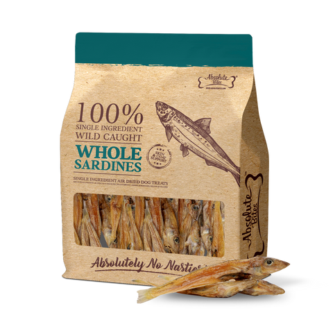 Absolute Bites® Single Ingredient Air Dried Treats | Wild Caught Whole Sardines
