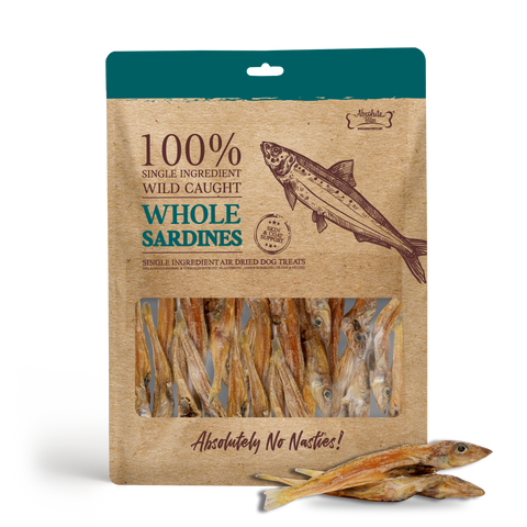 Absolute Bites® Single Ingredient Air Dried Treats | Wild Caught Whole Sardines