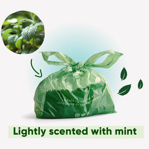 Beco Mint Scented Poop Bags | With Handles