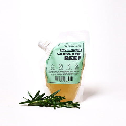 The Grateful Pet Bone Broth Collagen | Grass-Fed Beef