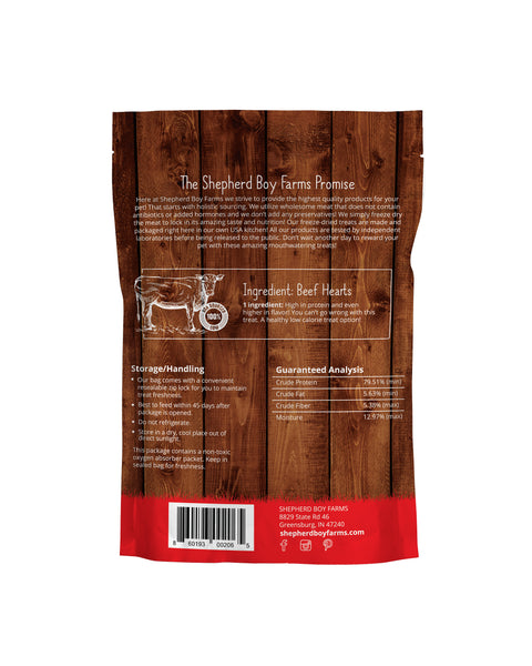Shepherd Boy Farms Freeze Dried Treats | Beef Heart