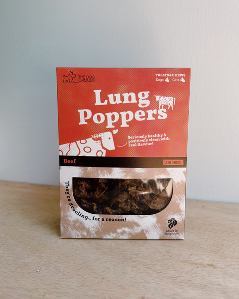 The Dog Grocer Beef Lung Poppers