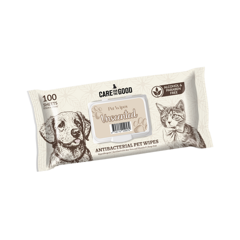 Care For The Good Antibacterial Pet Wipes | Unscented