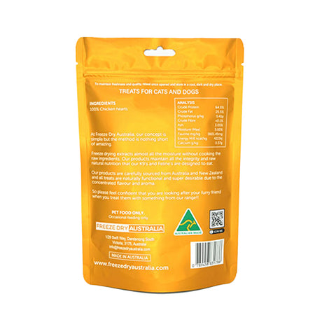 Freeze Dry Australia Whole Chicken Hearts