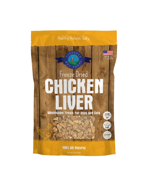Shepherd Boy Farms Freeze Dried Treats | Chicken Liver