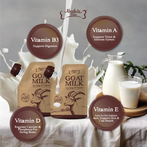 Absolute Bites® Lactose-Free Goat Milk | Dogs & Puppies (150ml)