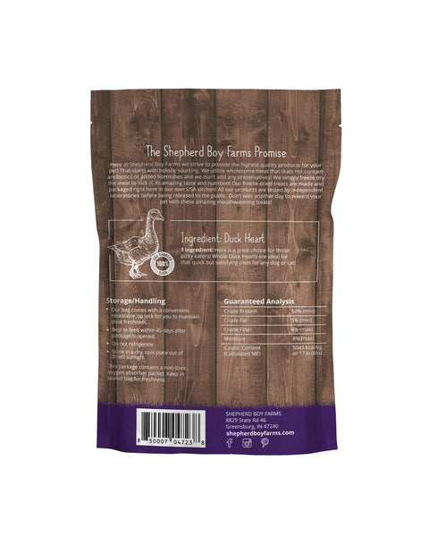 Shepherd Boy Farms Freeze Dried Treats | Duck Hearts