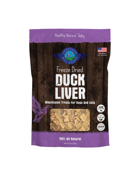 Shepherd Boy Farms Freeze Dried Treats | Duck Liver
