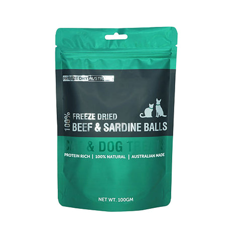 Freeze Dry Australia Beef & Sardine Balls