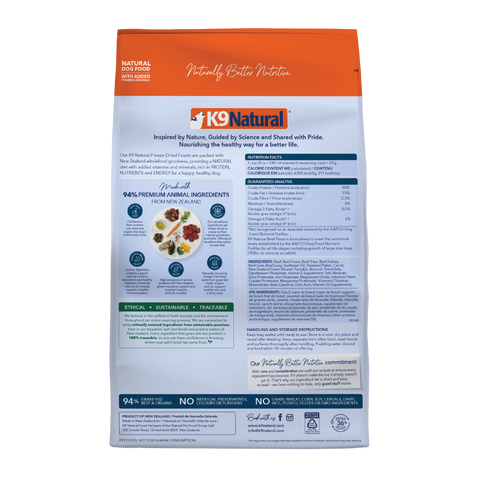 K9 Natural Freeze Dried Beef