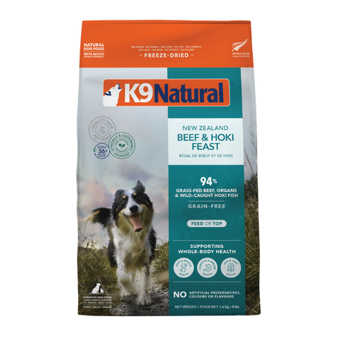 K9 Natural Freeze Dried Hoki & Beef