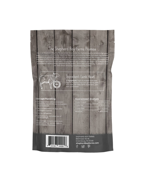 Shepherd Boy Farms Freeze Dried Treats | Lamb Hearts