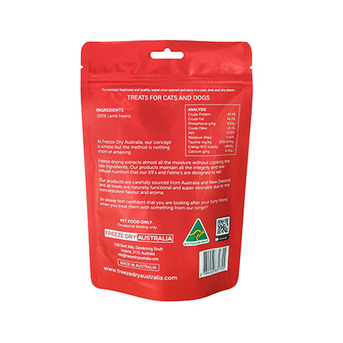 Freeze Dry Australia Lamb Hearts