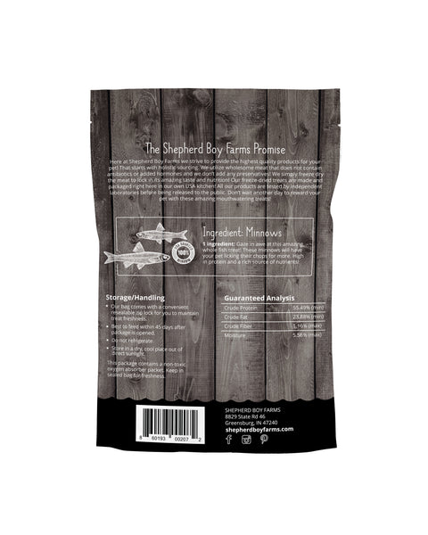 Shepherd Boy Farms Freeze Dried Treats | Minnows
