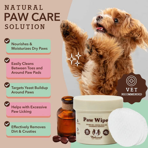 Natural Dog Company Paw Wipes