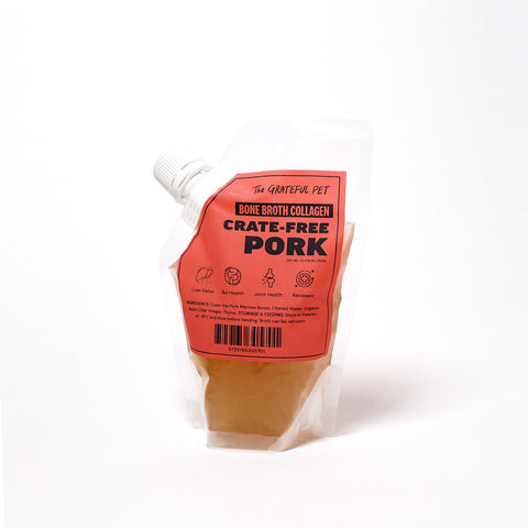 The Grateful Pet Bone Broth Collagen | Crate-Free Pork