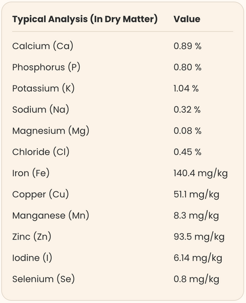  Nutritional Information