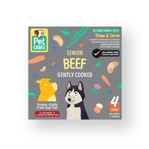 Petcubes Gently Cooked Food For Dogs | Senior