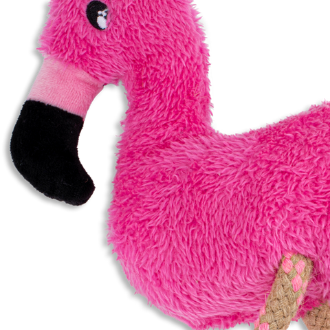 Beco Plush Dog Toy | Flamingo