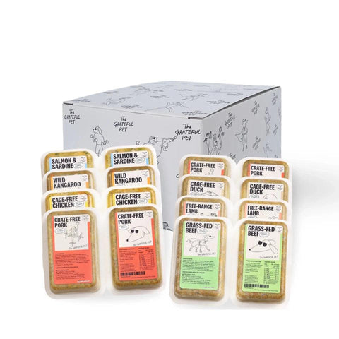 The Grateful Pet Gently Cooked Food | Mixed 8-Tray Set