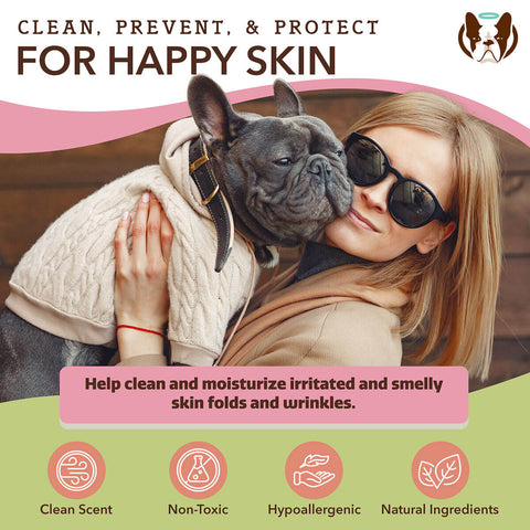 Natural Dog Company Wrinkle Wipes