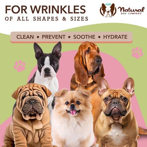 Natural Dog Company Wrinkle Wipes