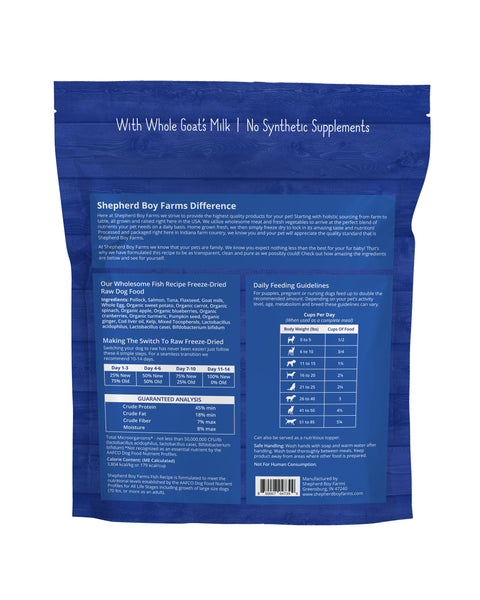Shepherd Boy Farms Freeze-Dried Food | Fish Medley