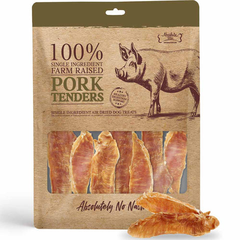 Absolute Bites® Single Ingredient Air Dried Treats | Farm Raised Pork Tenders